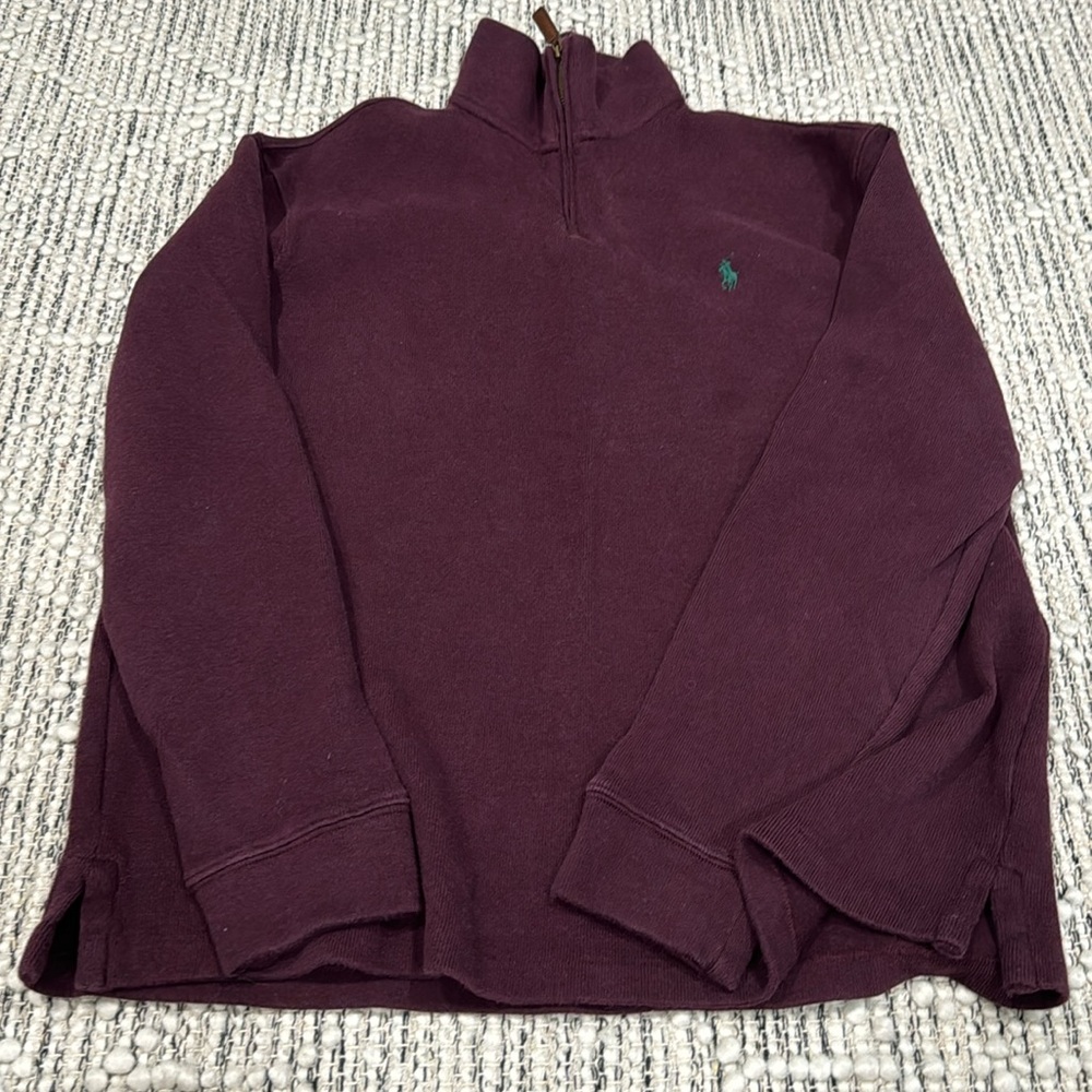 Men’s Polo by Ralph Lauren half-zip sweater loose bottom